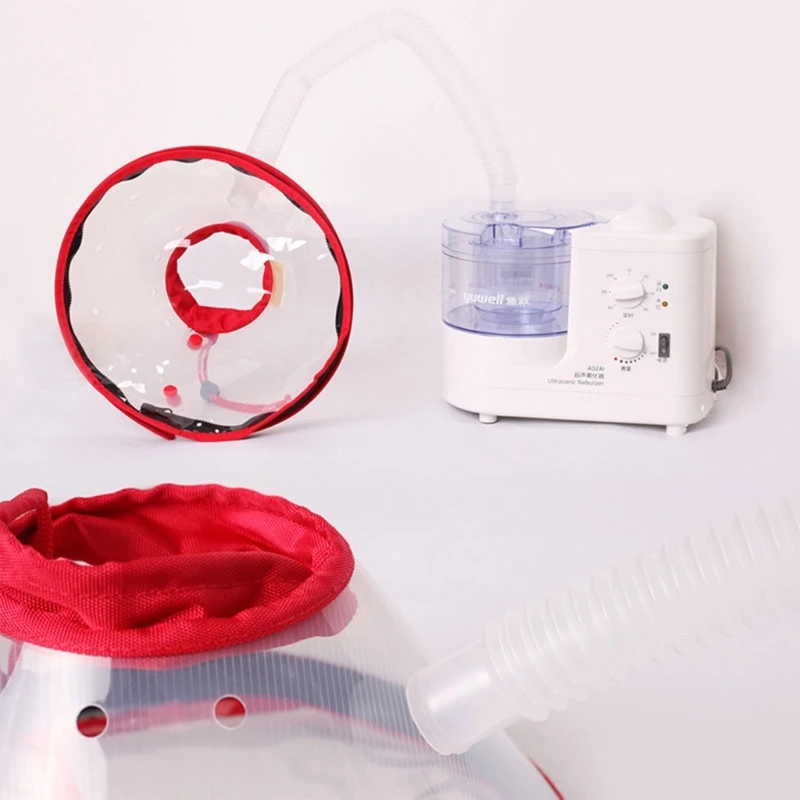 Máscara oxígeno para perros, Capucha ajustable con cordón rescate, máscara transparente para perros, elementos para cuidado mascotas antimordedura