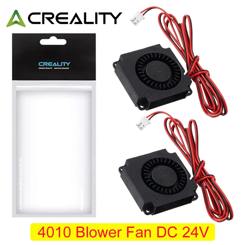 2 Ventiladores Originales Creality 4010, Ventilador de Extrusora DC 24V para Creality Ender 3/Ender 5/CR6 SE, Ventiladores de Refrigeración para Impresora 3D