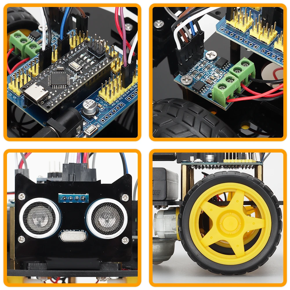 TSCINBUNY-Kit de Robot de arranque inteligente para programación Arduino, aprendizaje y desarrollo de habilidades, Kit completo, Kit robótico educativo