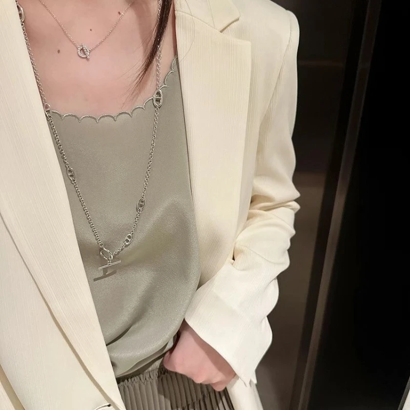 Collar de Acero Inoxidable para Parejas, Venta Caliente 2026, Pulsera Multifuncional de Moda con Múltiples Capas, Mismo Estilo para Hombre y Mujer