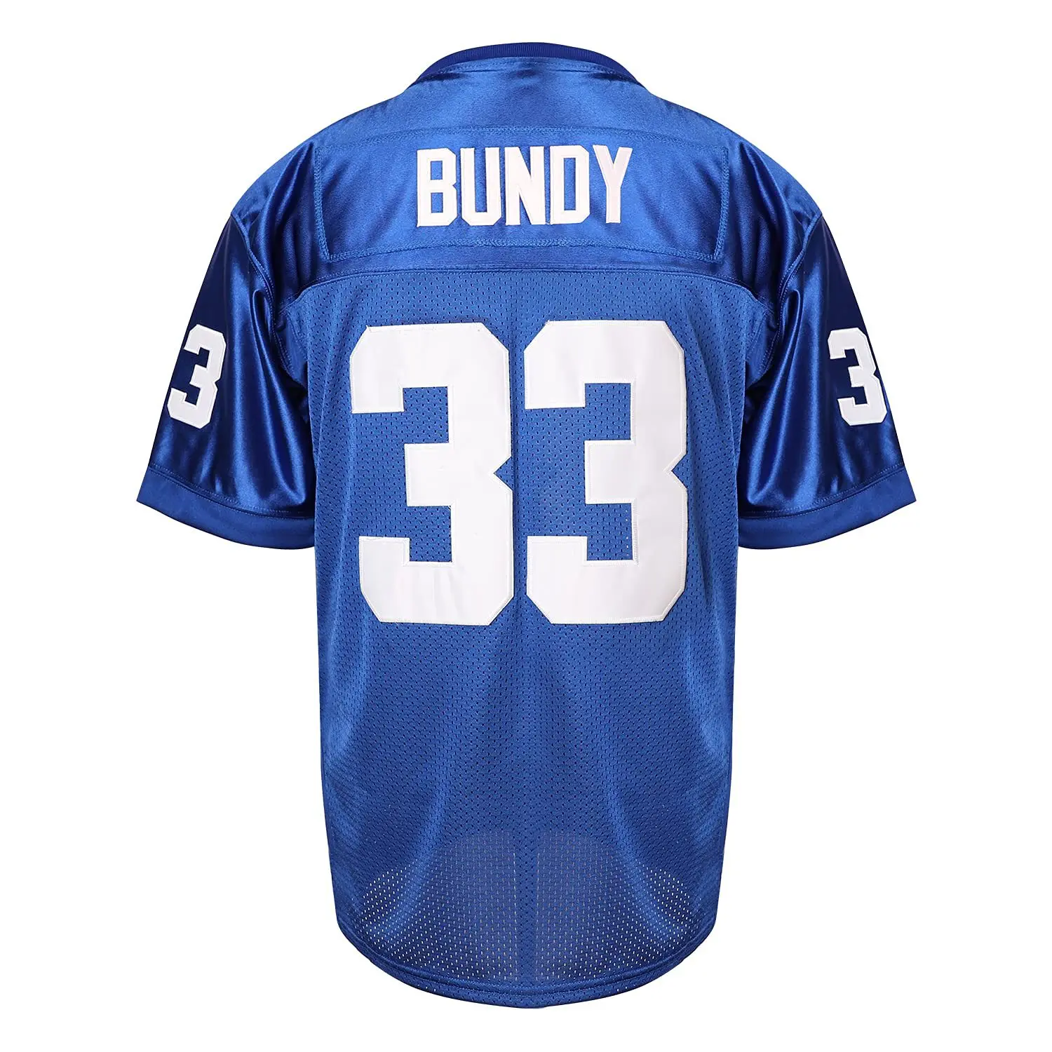 Al Bundy-camiseta de fútbol de alta calidad, Jersey de película Polk, cosido, azul, S-3XL, #33