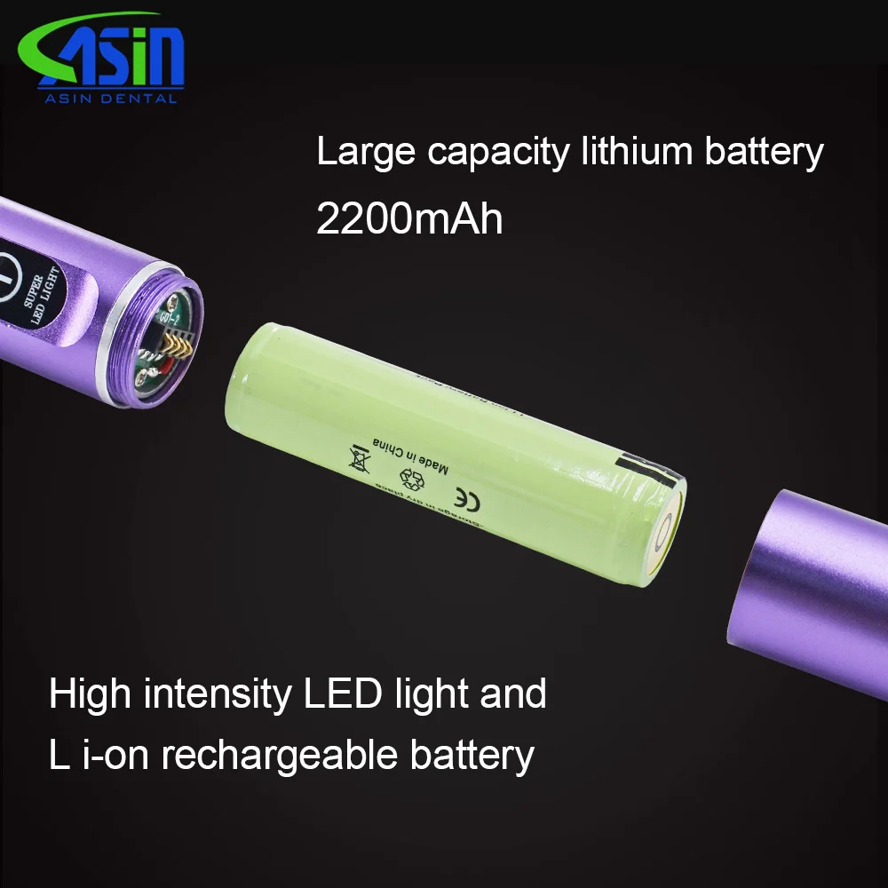 DEASIN-Lámpara de luz de curado Dental inalámbrica LED, máquina de odontología, resina polimerizada, 5s/3mm, lámpara de ortodoncia Dental curado con luz
