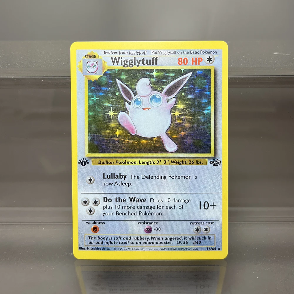 Tarjetas de Juego Pokémon de Primera Edición de 1996, Tarjetas Base Individuales, Charizard Brillante, Lugia, Wigglytuff, Colección de Tarjetas, Tarjetas Proxy PTCG