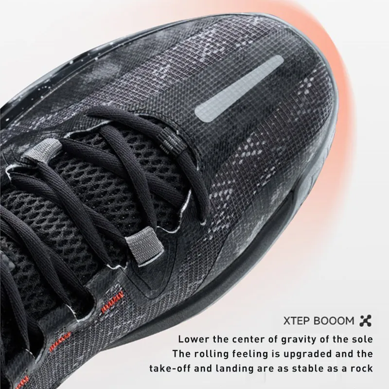 Zapatillas de baloncesto Xtep Light Attack 2,0 V3 para hombre, zapatillas de entrenamiento resistentes al desgaste de media caña para primavera para hombre 876119120010