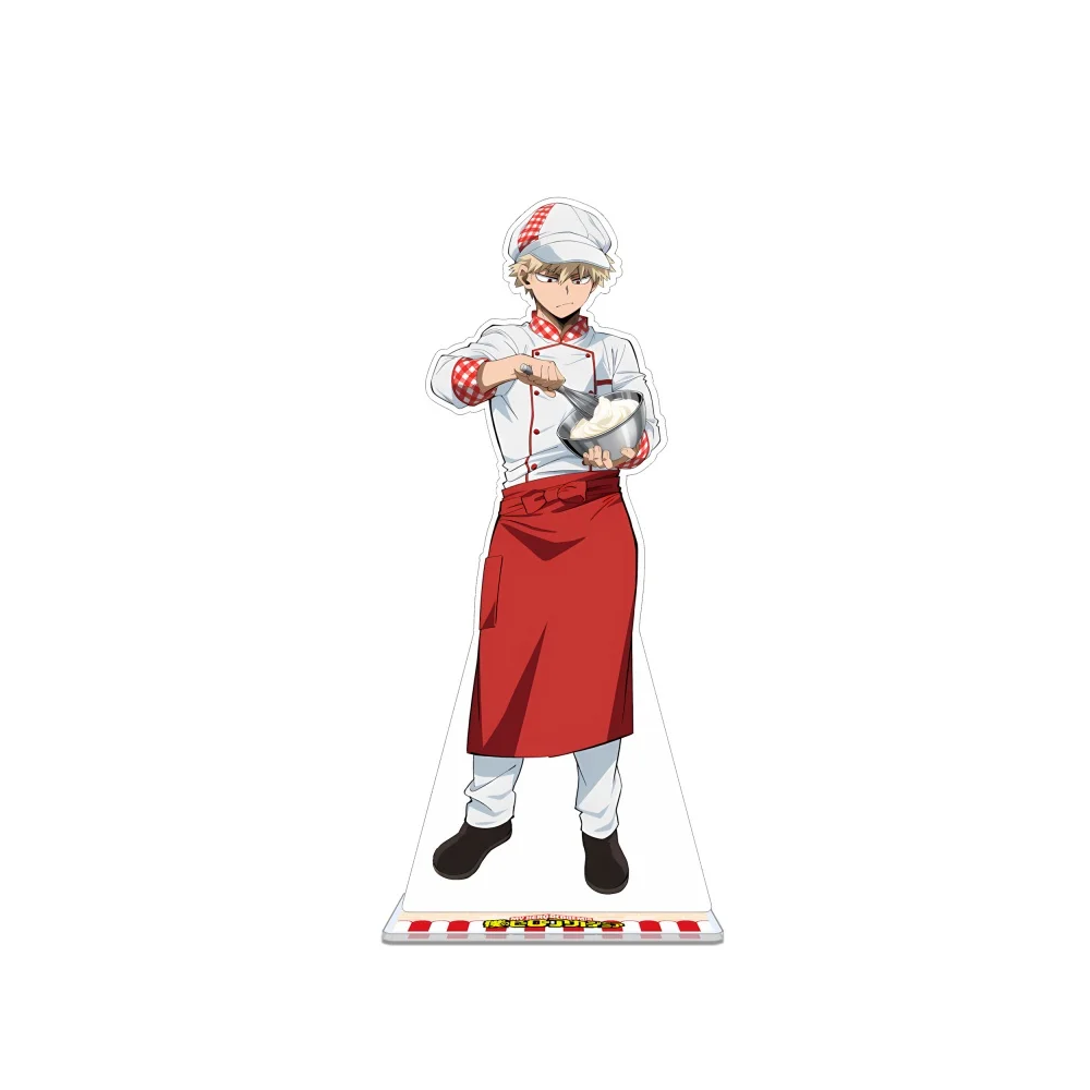 My Hero Academia - Llavero de acrílico con figura personalizada de Izuku Bakugo, Todoroki Shoto, Aizawa, uniforme de chef, decoración de escritorio 2026