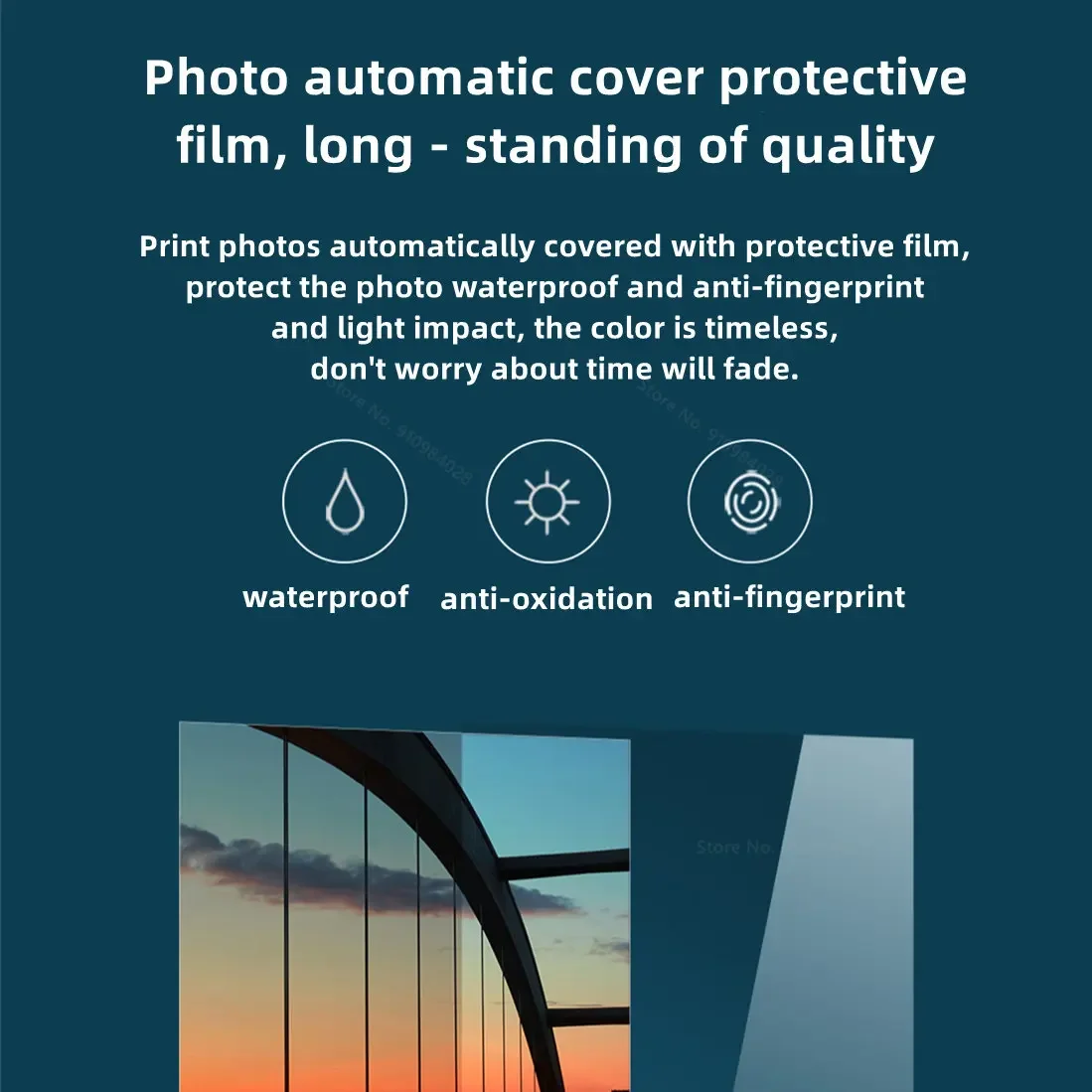 Impresora fotográfica MIjia, juego de 80 rollos de papel fotográfico autoadhesivo de 6 pulgadas, cinta de colores, película protectora HD, papeles fotográficos