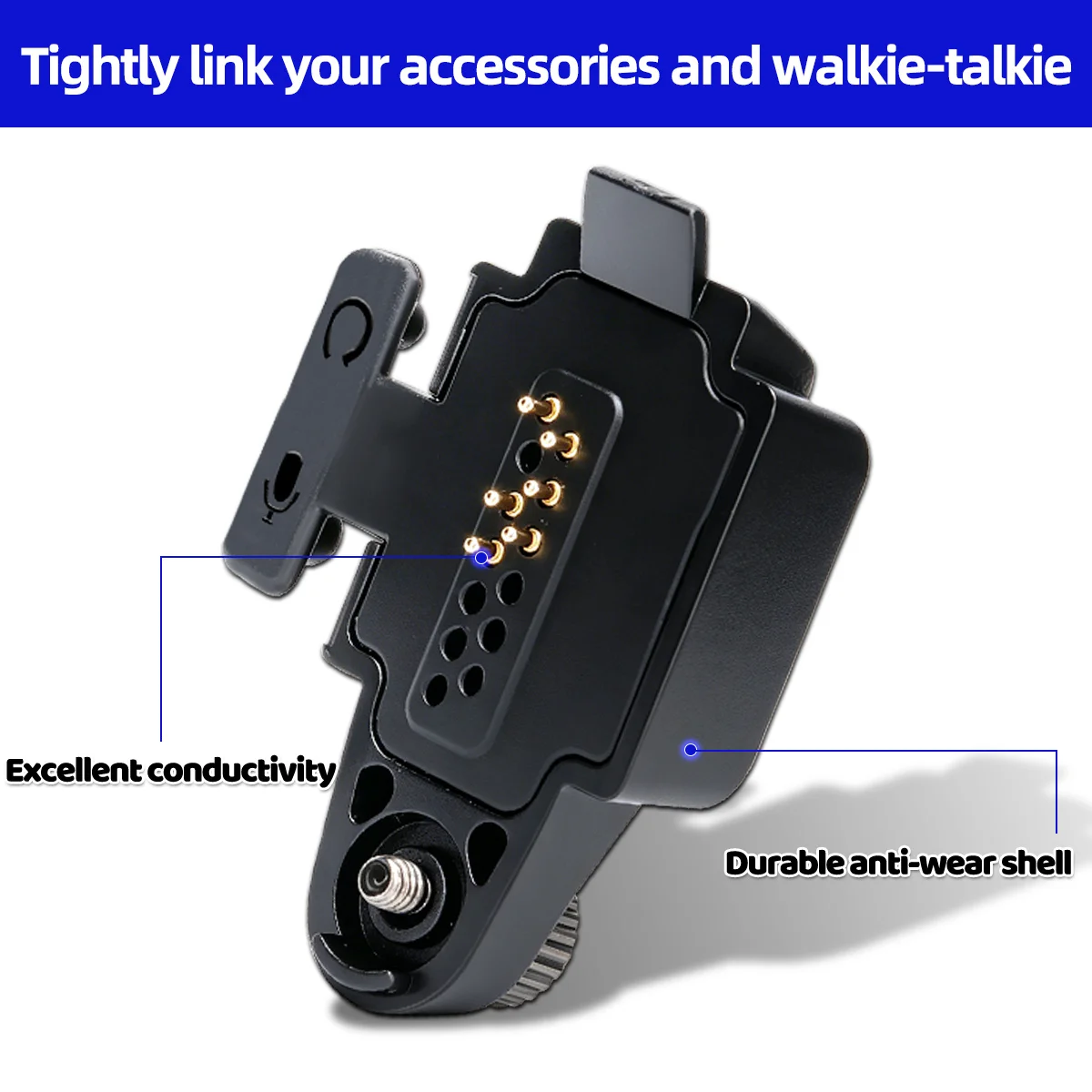 Adaptador de Audio BAJETON BJ-9000, Auricular con Micrófono y Conector de 2 Pines para Walkie Talkies Radtel RT 950Pro, BJ-9000, RTD TP 900PRO