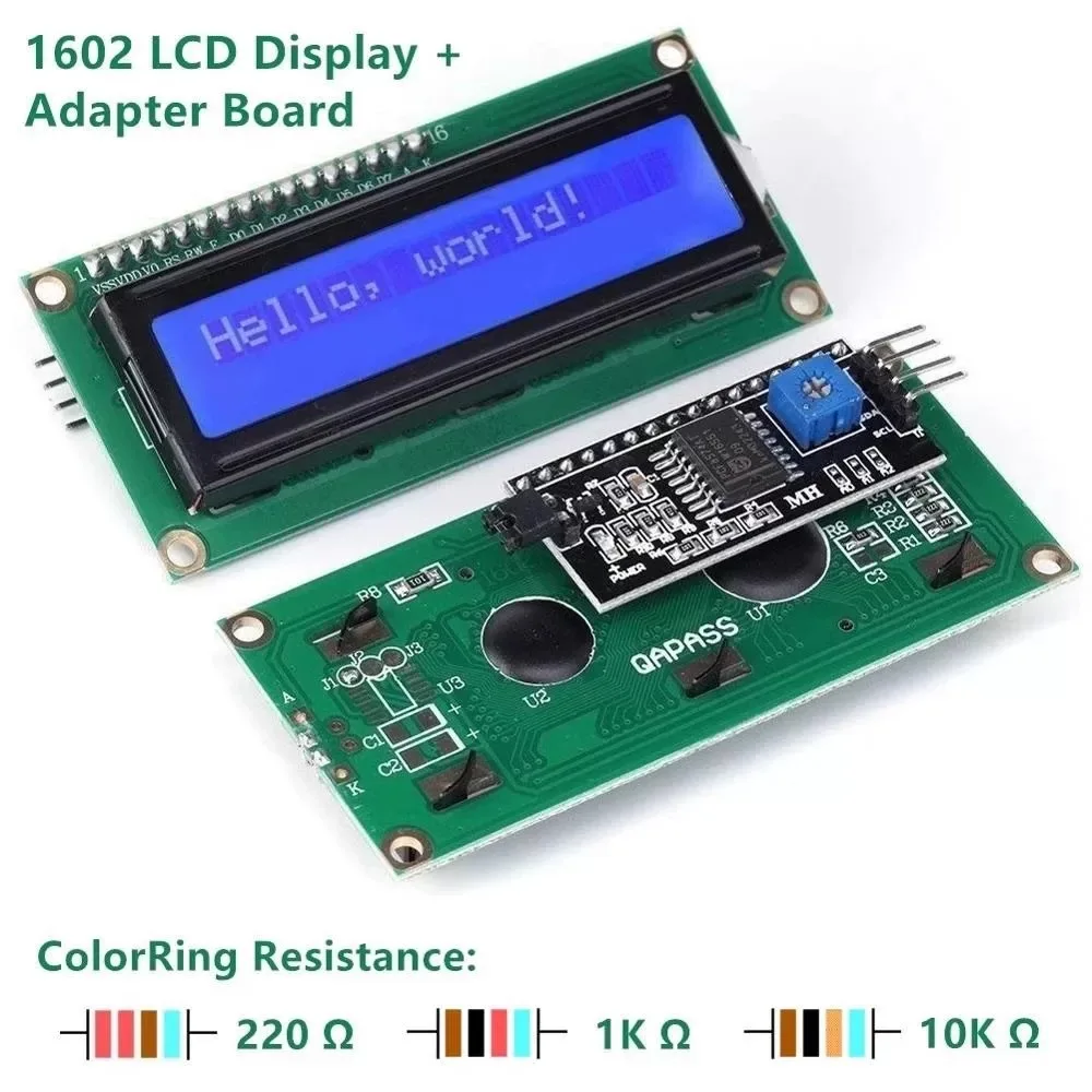 Kit de Bricolaje Electrónico con Pantalla LCD 1602 y Pantalla de 0.96 Pulgadas para Placa Arduino R3, Paquete de Componentes, Kit de Inicio para Principiantes