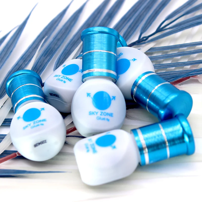 Pegamento para extensiones de pestañas Sky Zone, 5g, pegamento profesional para pestañas postizas Sky de Corea con bolsa sellada, herramientas de maquillaje, suministros para tienda