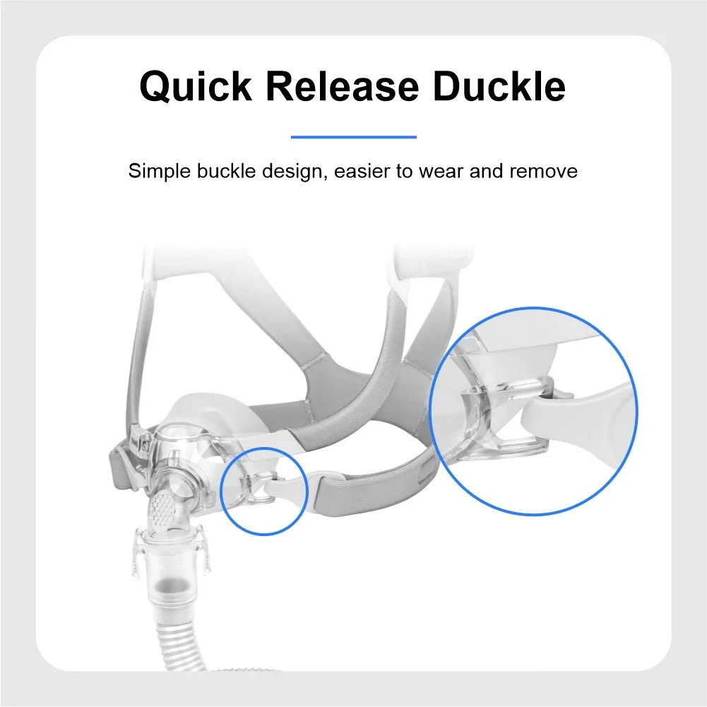 Mascarilla Nasal Yuwell YN03 con Tubo y Arnés, Cojín de Gel de Silicona para Máquina APAP CPAP, Apnea del Sueño, Anti Ronquidos, Amplio Campo de Visión