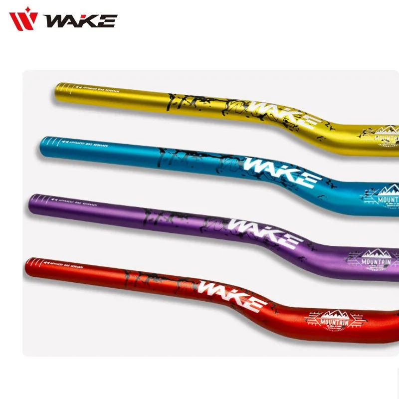 Manillar de Bicicleta WAKE de 720 mm/780 mm para Bicicleta de Montaña, Elevación de 30 mm, Aleación de Aluminio, 31,8 mm, Manillar Tipo Swallow para MTB