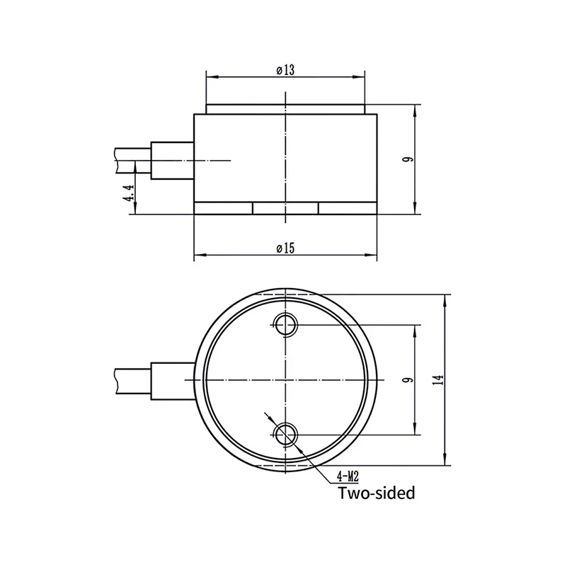 Sensor de Carga de Fuerza de Compresión Tipo Mini Columna 5-10V 350Ω 5kg 10kg 20KG 2.0mV/V 350ohm