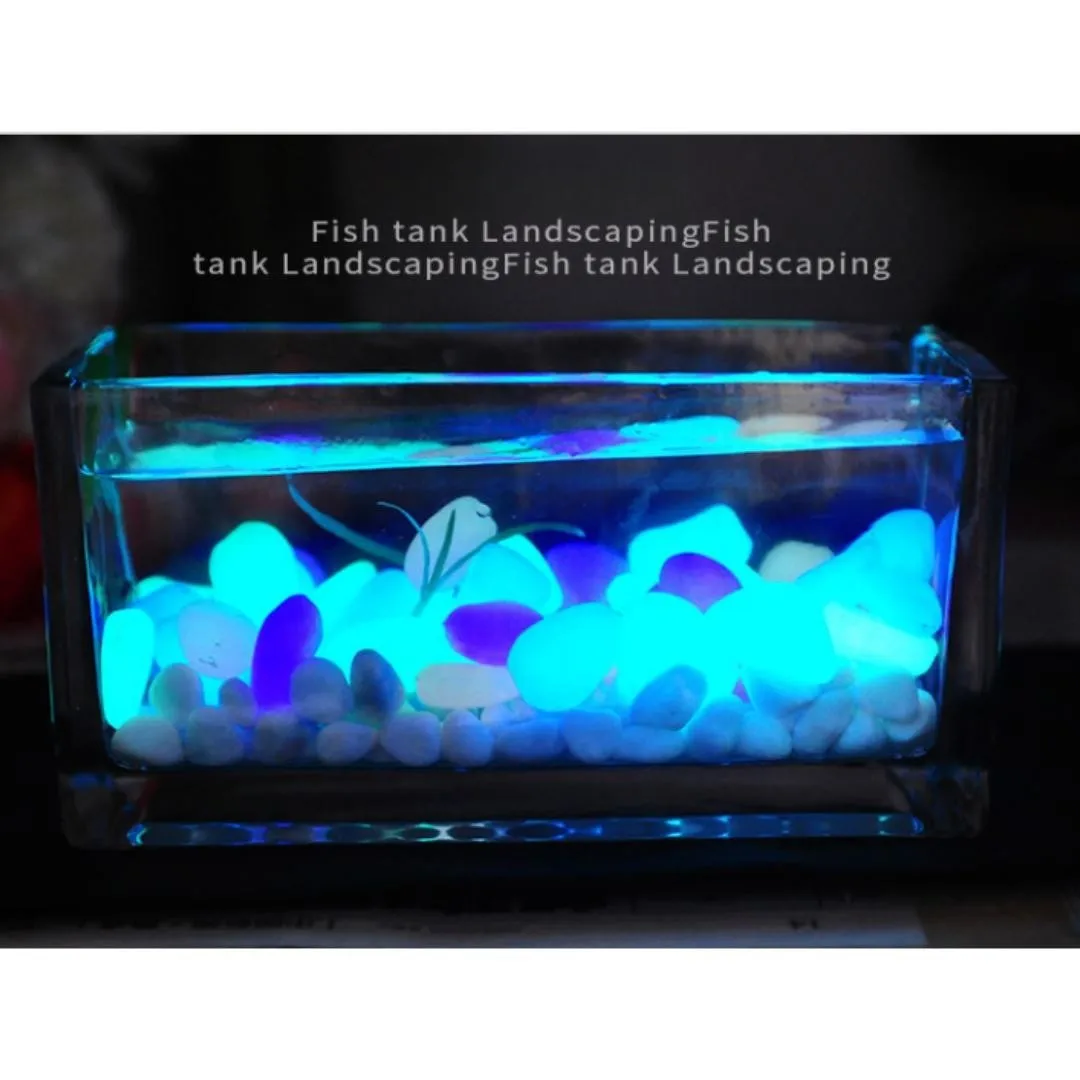 50/100 Uds. Piedra noctilucente Artificial con luminiscencia colorida acuario pecera paisajismo florero decoración de acera