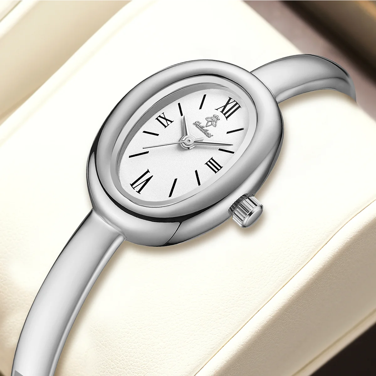 Reloj de pulsera de cuarzo resistente al agua de lujo de la marca YaLaLuSi con diseño minimalista, viene con caja de regalo: regalo perfecto para mujeres