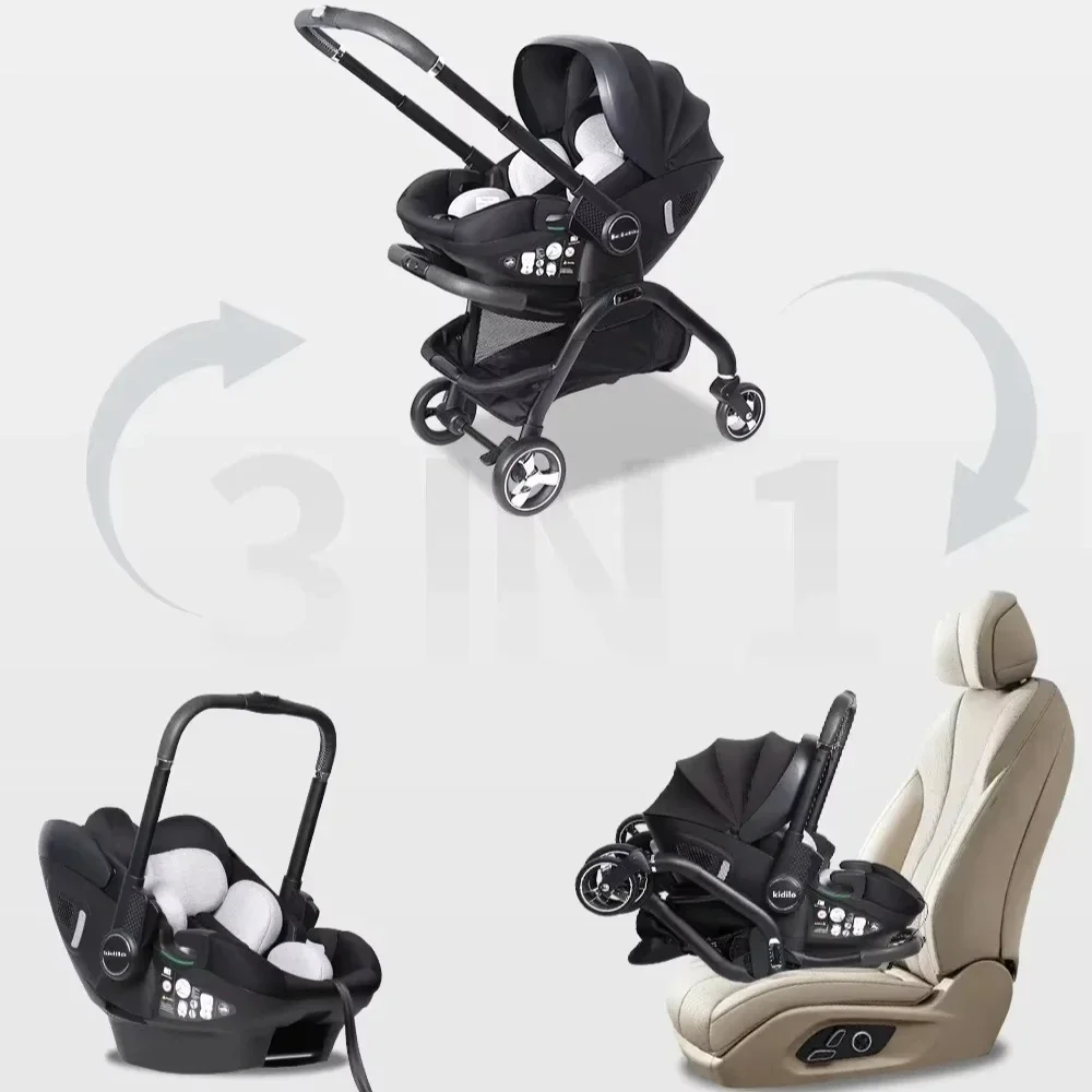 Coches de bebé portátiles (incluidos los cochecitos para recién nacidos) y cochecitos multifuncionales para bebés, enviados desde la UE: cochecitos plegables de lujo.