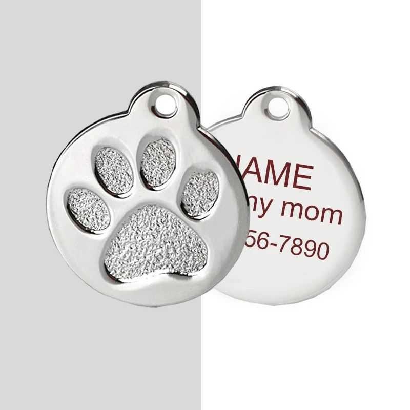 Placa de identificación personalizada para perro, placa de identificación para perro, antipérdida, suministros para mascotas, accesorios, Collar para gato y perro