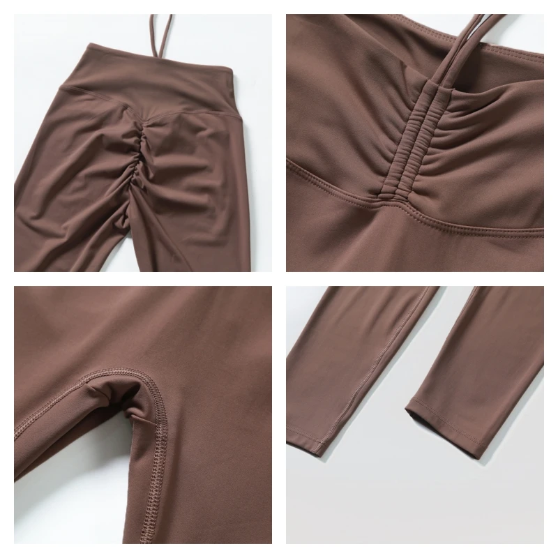 Pantalones de yoga push-up de verano, leggings deportivos de cintura alta para mujer, leggings de fitness para correr, mallas de gimnasio para mujer, ropa de yoga.