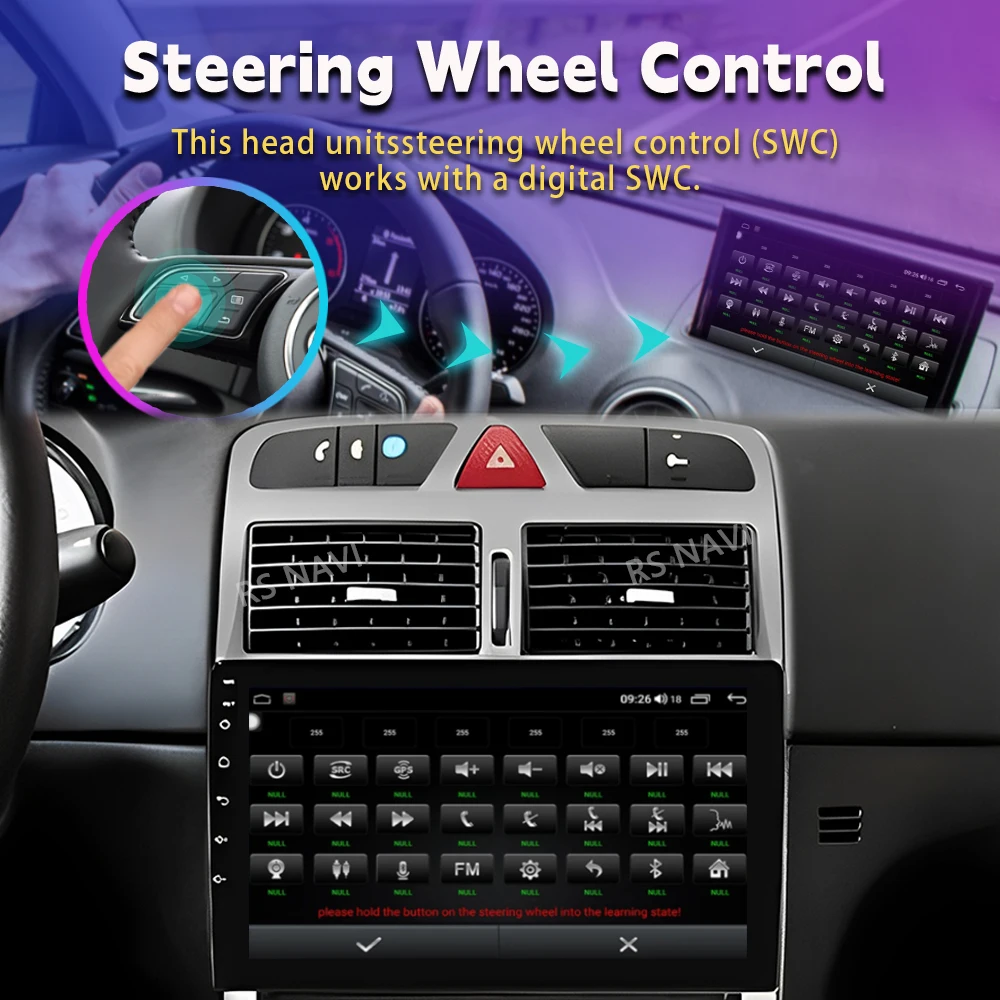 Android 16 para Peugeot 307 307CC 307SW 2002 - 2012 2013 Reproductor Multimedia de Navegación Carplay Auto Estéreo DVD BT Video DSP Radio