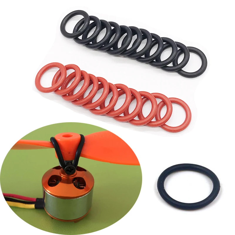 30 Uds juntas tóricas de goma 2204 2206 2305 protector de hélice de motor sin escobillas anillo fijo para piezas de avión RC 3D F3P