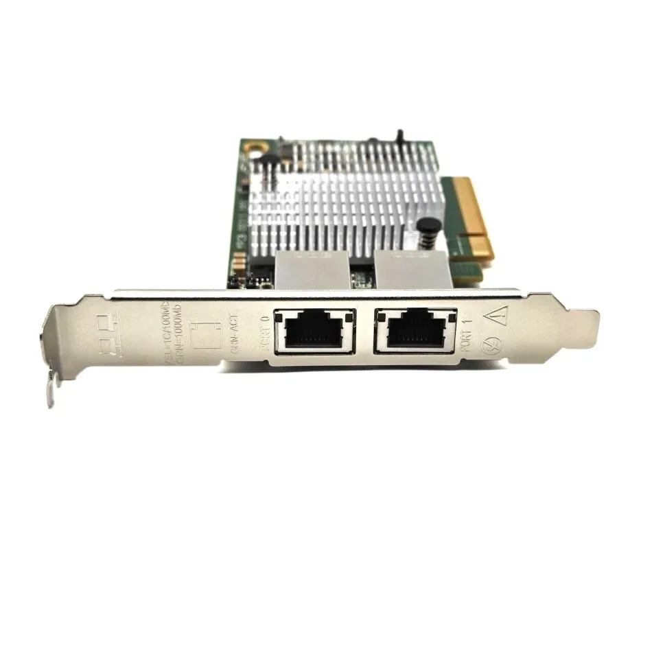 Tarjeta de red PCIE a RJ45 de 10Gbps X540-T2 Gigabit Ethernet PCI adaptador LAN Express de doble puerto 10000Mbps para escritorio Win10