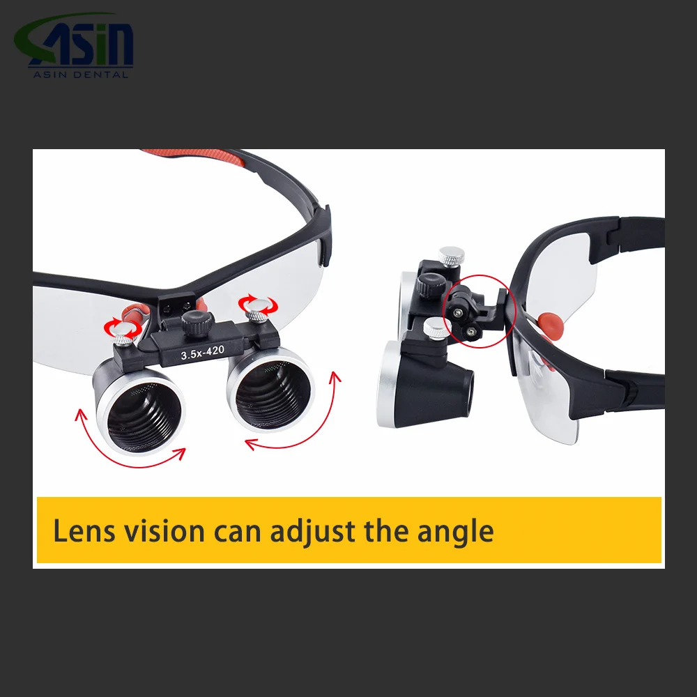 Lupa Dental Binocular de aumento de 3.5X/2.5X, lupa quirúrgica para cirugía, lupas para operación médica