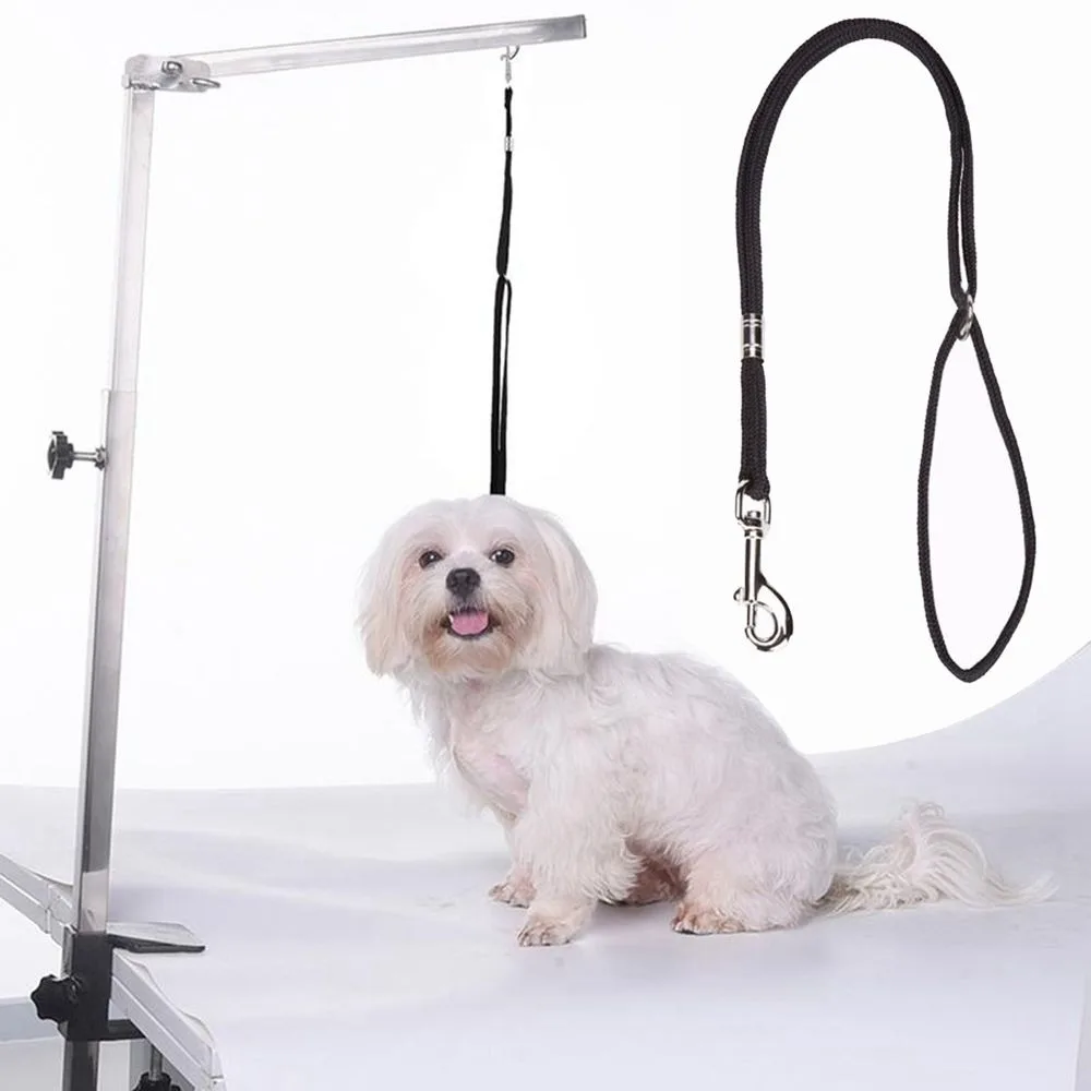 Correa ajustable y duradera para perro, arnés con Clip de bloqueo de lazo para mascotas de nailon, mesa de aseo para perros, brazo, cuerda de sujeción para baño, gotas