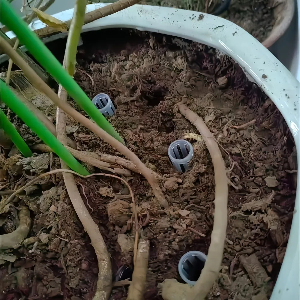 Tubos de drenaje transparentes para evitar la rotura de raíces y mejorar el drenaje, adecuados para uso interior y exterior, ventilación de raíces de plantas