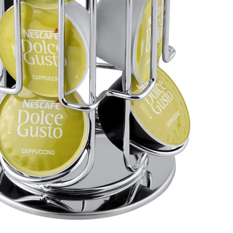 LMETJMA rotación de 360 grados 24 Dolce Gusto soporte para cápsulas de café soporte para cápsulas de café estante de almacenamiento para cápsulas de café JT222