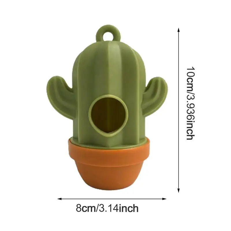 Bolsas para recoger caca de perro, dispensador de Cactus, bolsas de almacenamiento para caca de perro, soporte portátil para bolsa de caca de perro, contenedor al aire libre para senderismo y