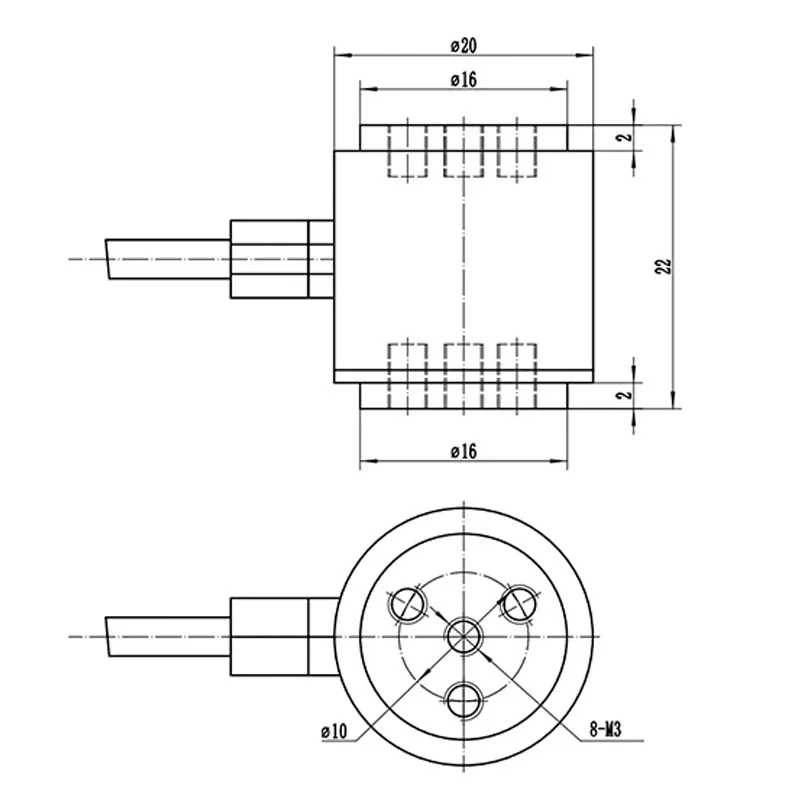 Célula de Carga de Micro Columna de 5/10/20/50/100/200 kg, Sensor de Presión de Acero Inoxidable, Transductor de Fuerza para Sistema de Pesaje Industrial