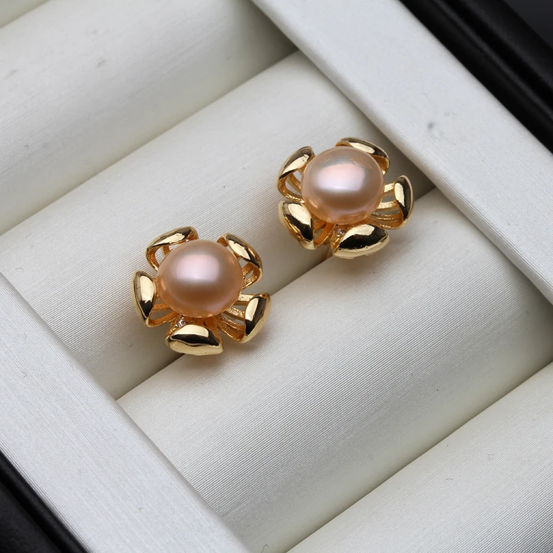 Pendiente de perlas de agua dulce cultivadas reales, plata 925, bonitos pendientes de perlas negras para boda, esposa, niña, cumpleaños