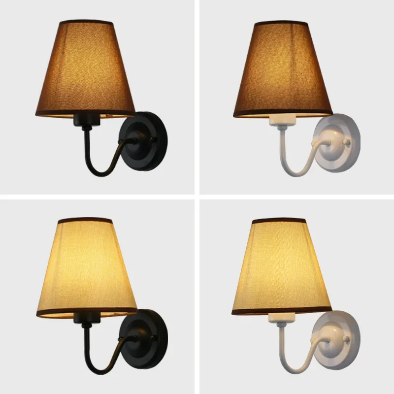 Lámpara de pared Retro E27, creativa y minimalista, decoración de interiores, dormitorio, Hotel, cabecera, estudio, accesorios de iluminación para el hogar