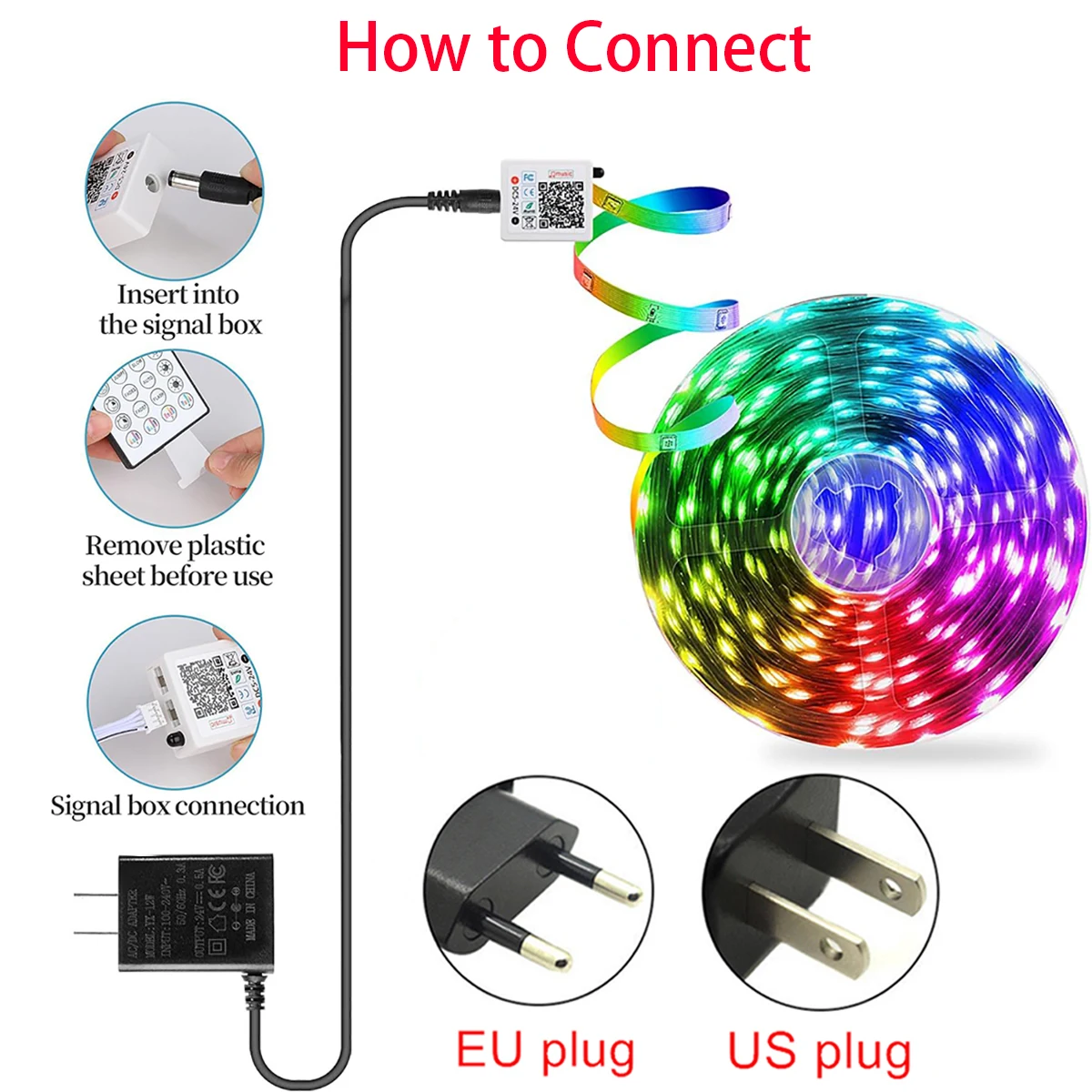 Luces Led para sincronización de música de habitación, tira de luces Led RGB de 10m, 20m, 30m, cinta Flexible para decoración de habitación, dormitorio, retroiluminación de TV