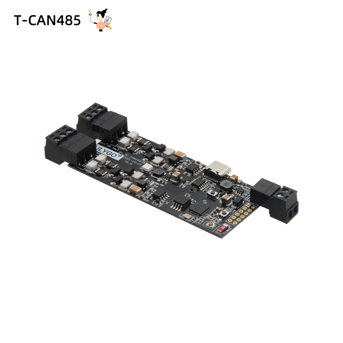 LILYGO® Módulo de Control Industrial T-CAN485 ESP32, tarjeta TF, WIFI, Bluetooth, placa de desarrollo IOT inalámbrica, WS2812 RGB