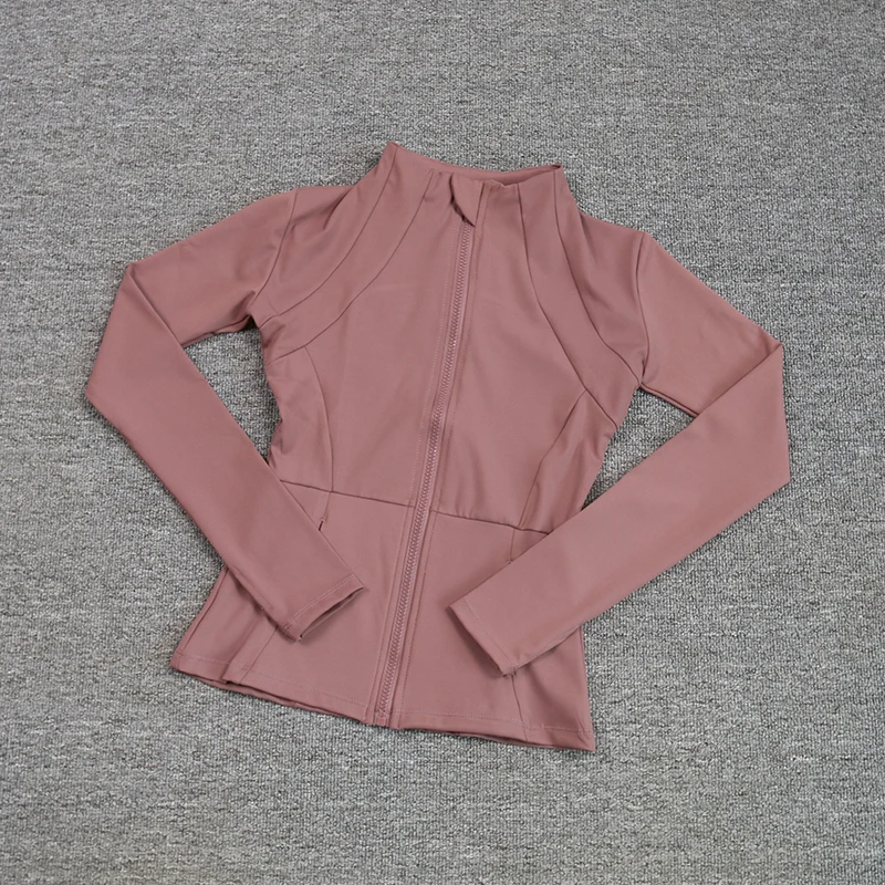 Abrigo deportivo para mujer, camisa ajustada de Yoga de manga larga para correr rápido, traje fino para Pilates y Fitness, ropa superior