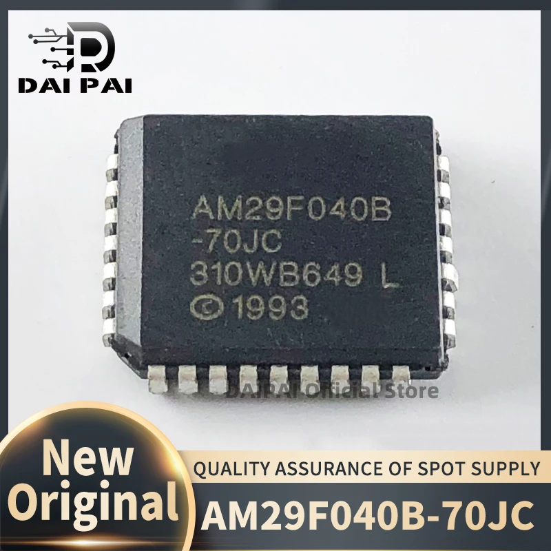 (50 unids/lote) 100% nuevo original AM29F040B-70JC AM29F040B-70 AM29F040B AM29F040 29F040 PLCC32 Chipset