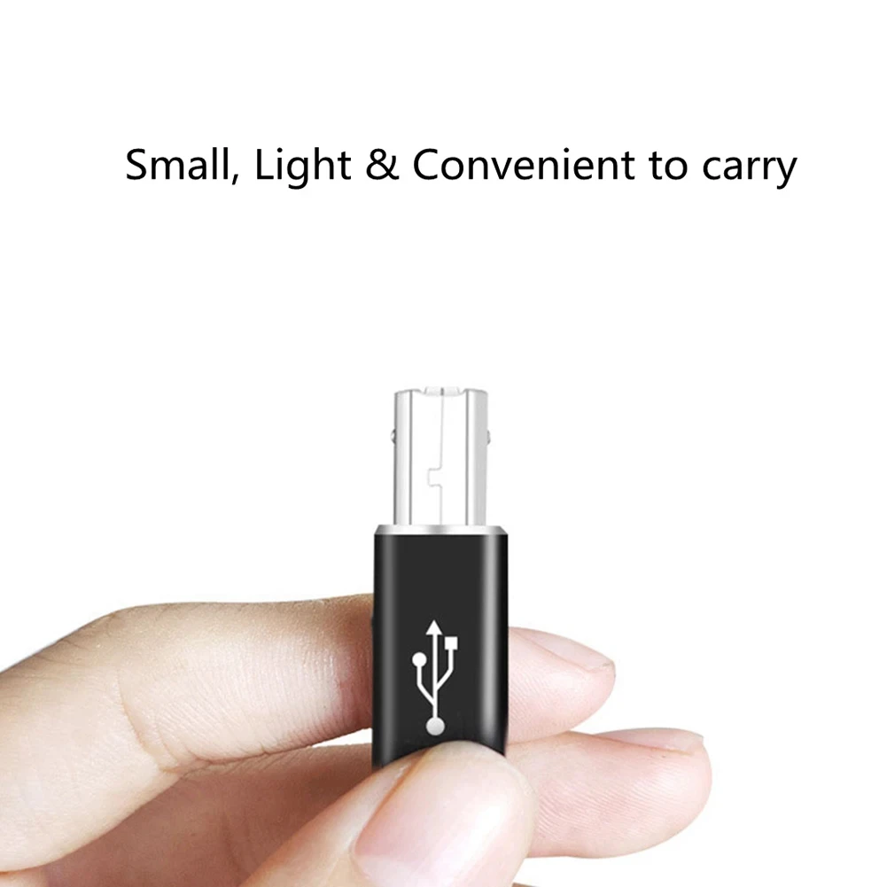 NNBILI USB B macho a USB tipo C hembra adaptador para escáner convertidor de impresora transferencia USB para teclado controlador MIDI de impresora