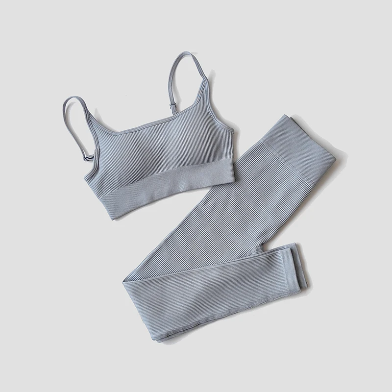 WAREBALL-Conjunto de Yoga sin costuras para mujer, ropa deportiva, traje deportivo, ropa de entrenamiento, ropa de gimnasio, Top deportivo, mallas sin costuras de cintura alta