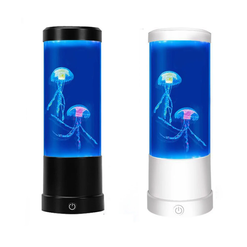 Lámpara de medusas, luz LED nocturna con Control remoto, luces de decoración del hogar que cambian de Color, regalo de cumpleaños para acuario para niños, carga USB