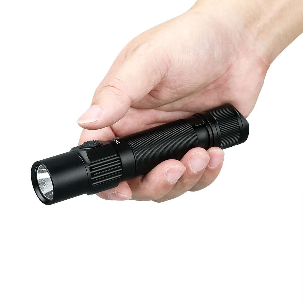 Trustfire-linterna táctica militar T10R, 1800 lúmenes, potente tipo C, recargable por USB, 18650 LED