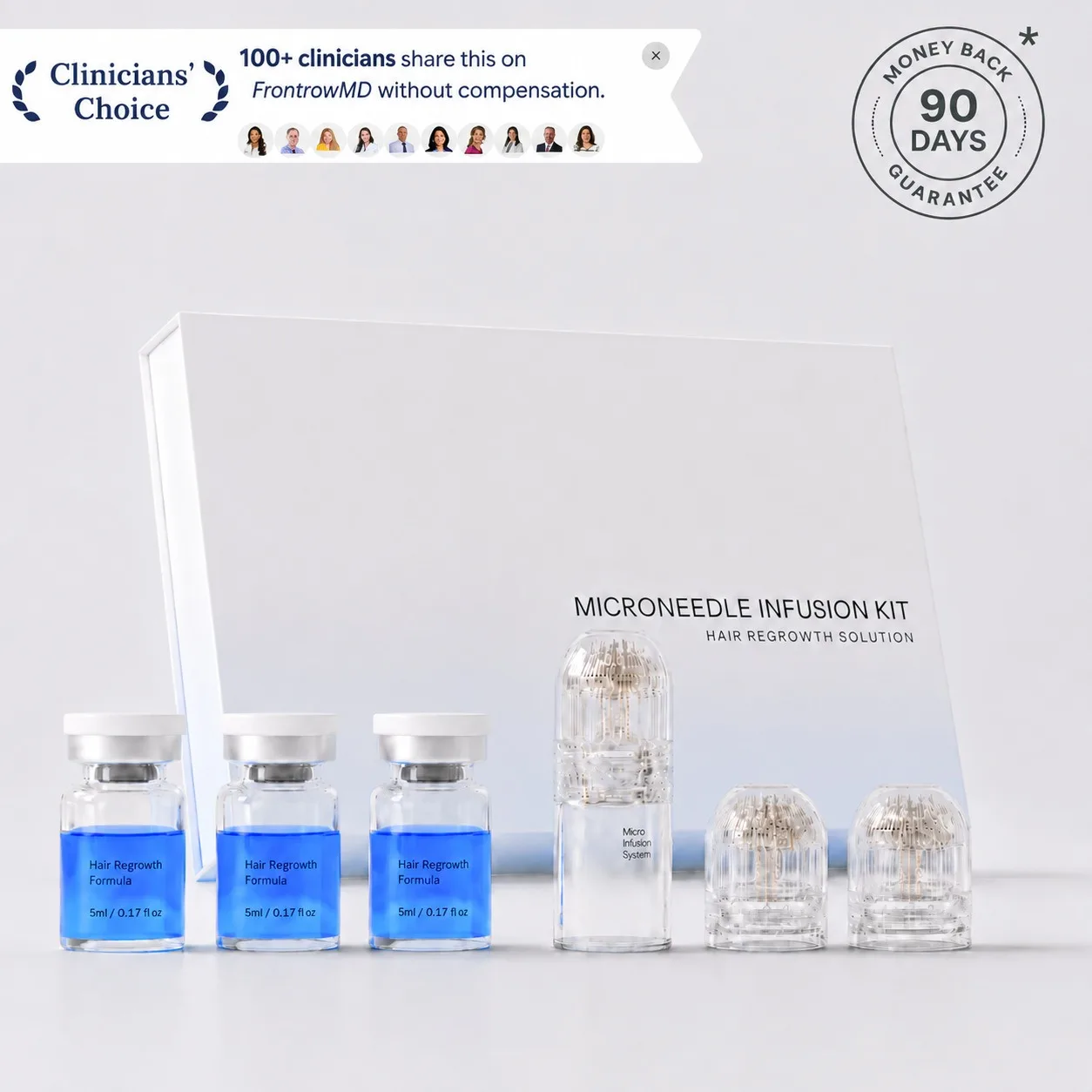Suero de Crecimiento Capilar con Péptidos de Cobre GHK-Cu, Tratamiento Anticaída del Cabello con Microagujas para Hombres y Mujeres, Cuidado del Cuero Cabelludo