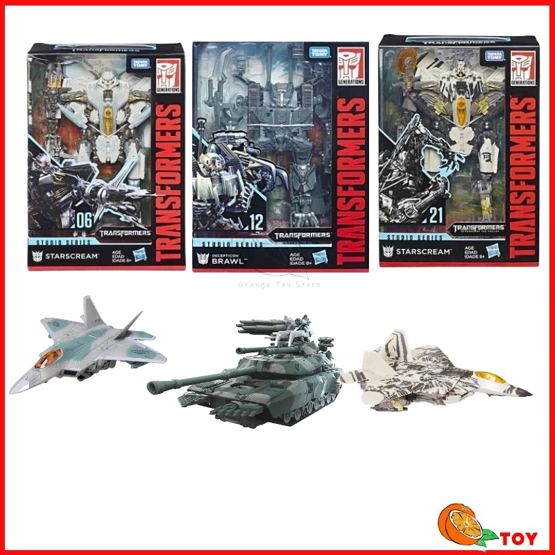 En stock Transformers juguetes serie de estudio Clase V KO Brawl Starscream Brawl modelo Robot colección figuras de acción juguetes regalos
