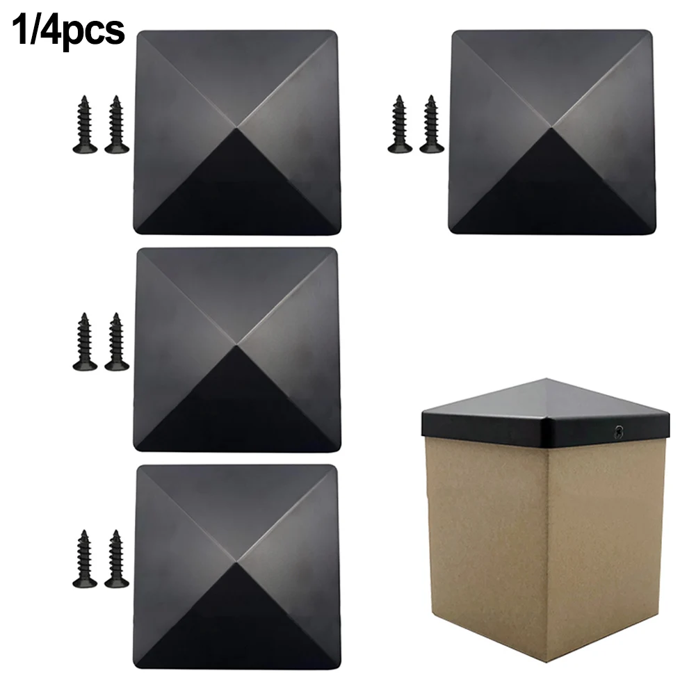 Tapa de poste de valla de plástico duro de 1/4 pulgadas para exteriores, accesorios de jardín de valla de madera para proteger postes de valla, tapa de protección