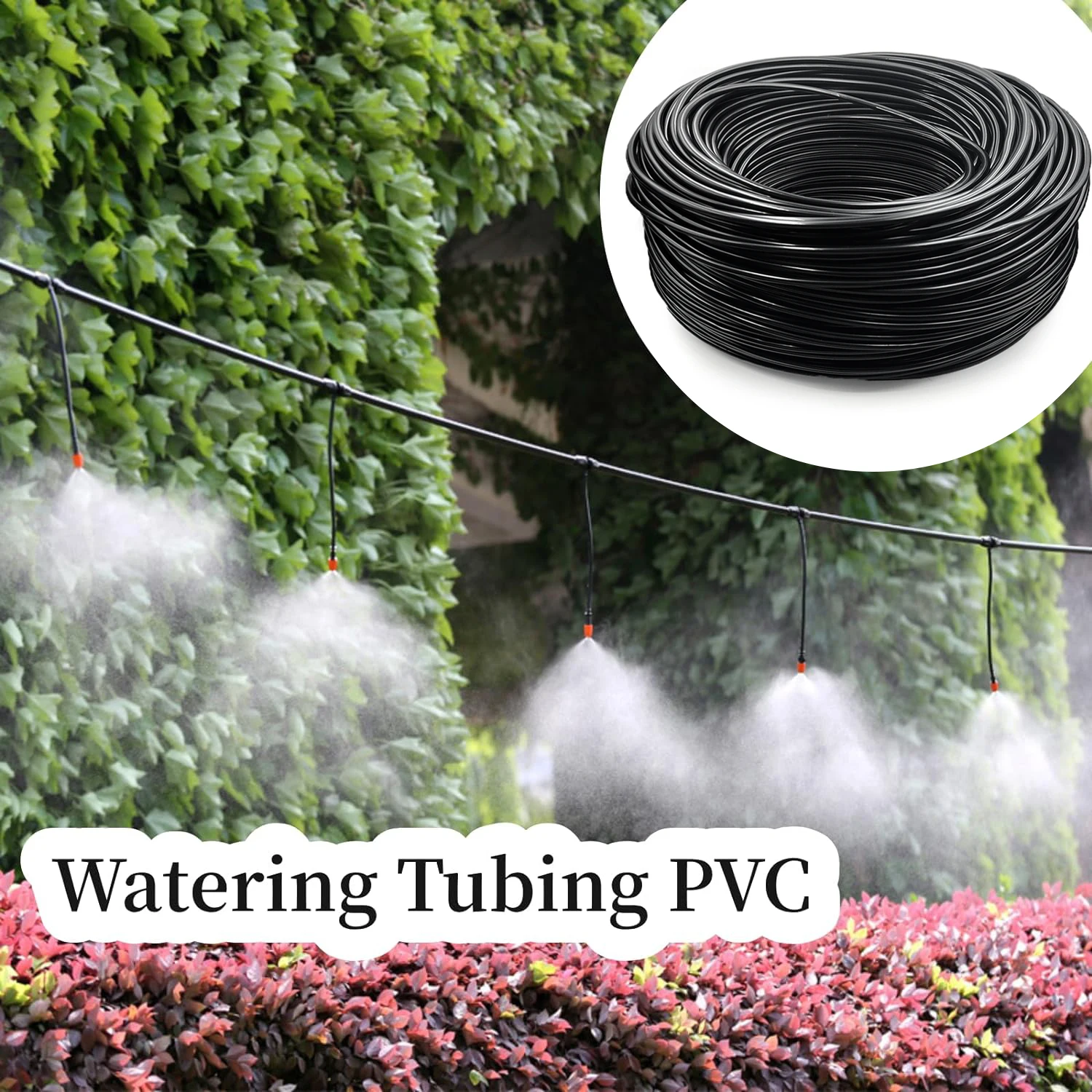 DIY longitud arbitraria 10M/20M/30M... Manguera de jardín 4/7mm suministros de sistema de riego Micro tubo de goteo de PVC ajustable