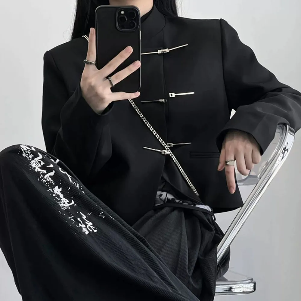 2024 nueva moda abrigo corto femenino primavera otoño chaquetas casuales para mujeres ropa Sexy Ins ropa de calle alta Tops tendencia