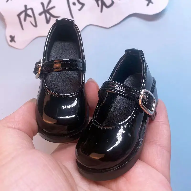 Botas de nieve para muñecas BJD de 45 cm, botas largas para vestir, uniforme de estilo académico para muñecas BJD de escala 1/4, zapatos de cuero, zapatos tipo Mary Jane.