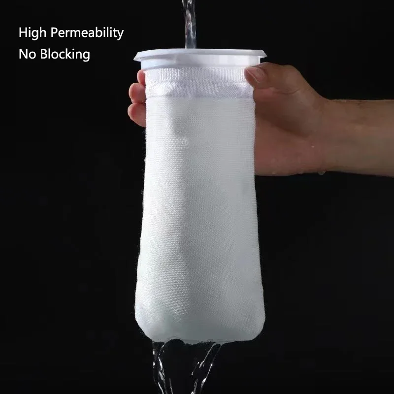 Bolsa de filtro de acuario antidesbordamiento con marco, alfombra de espuma de malla reutilizable lavable, bolsa de calcetín para sistema de filtración marina de peces en caliente
