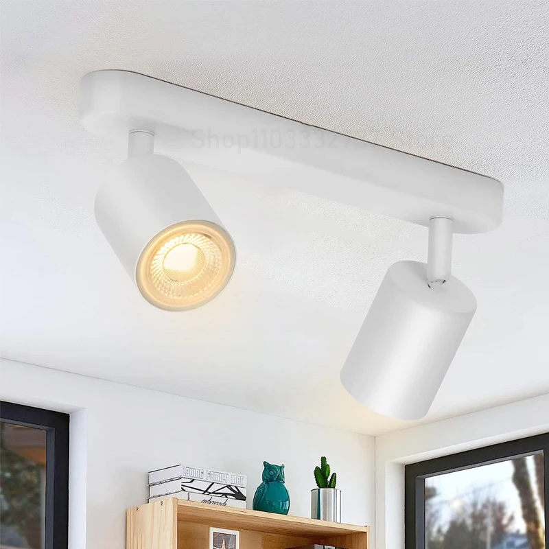 Luces de techo LED GU10 modernas para estudio, accesorios de cocina, decoración de fondo de comedor, pantalla, lámpara ajustable para escaleras y pasillo