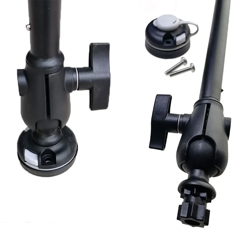 Sistema de montaje de brazo de soporte de transductor GPS de montaje de buscador de pesca de aluminio