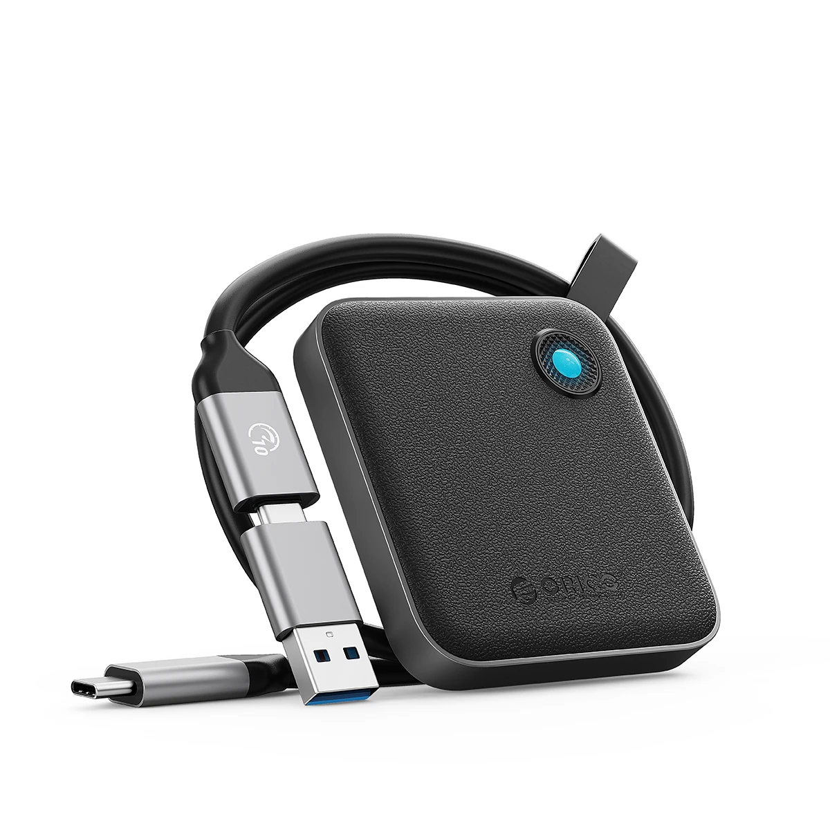 ORICO B5 PLUS Unidad de estado sólido externa portátil Disco duro externo USB 3.2 Gen2 SSD para iPhone 15/Pro Windows Mac Ligero